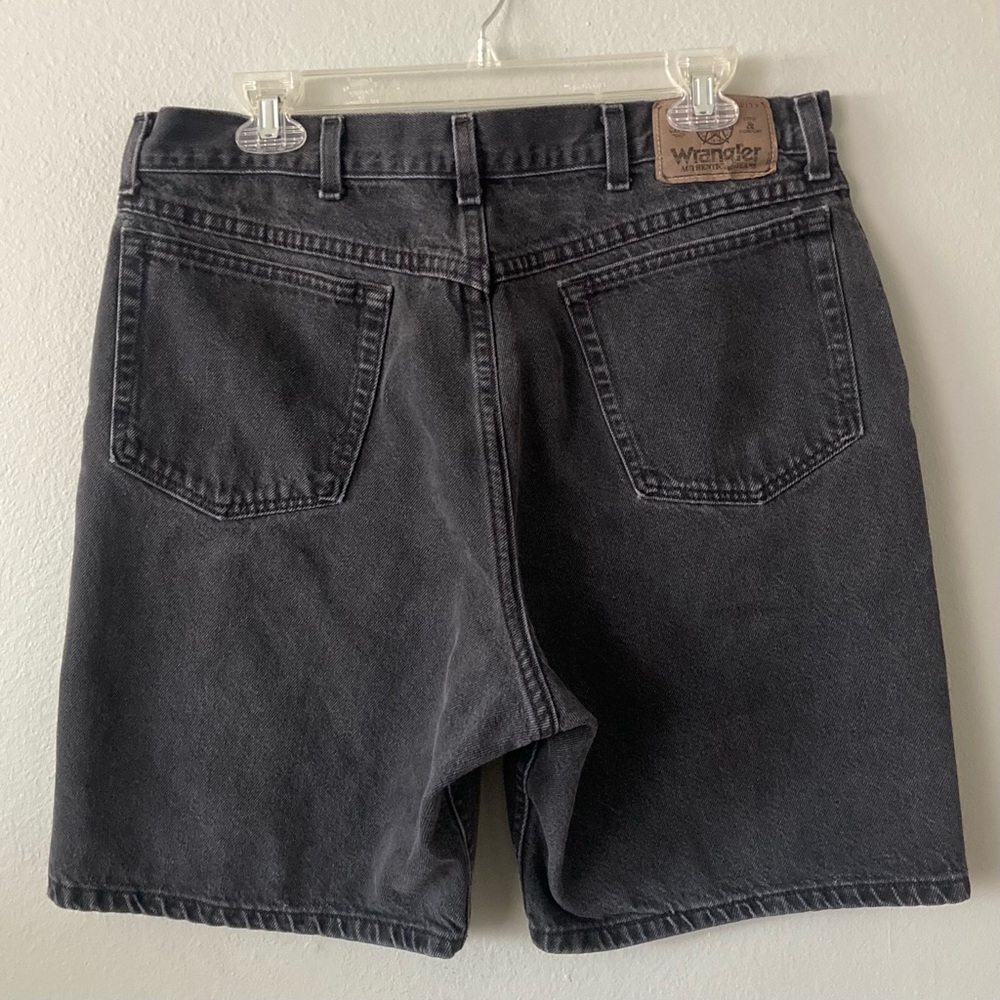 Vintage Wrangler Black Denim Shorts - Picture 3 of 6